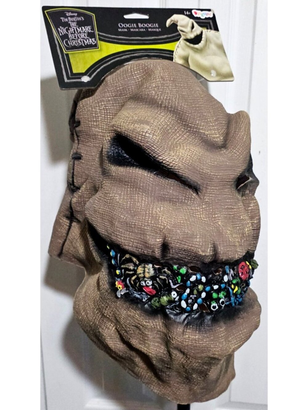 The Nightmare Before Christmas Oogie Boogie Adult Mask Vinyl Overhead Halloween